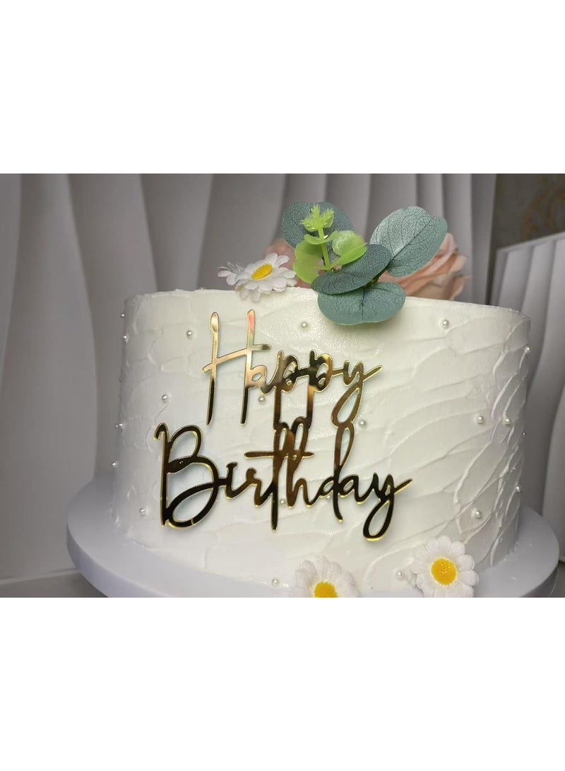 ‏ زينة كعكة عيد ميلاد سعيد 1PCS، زينة كعكة أكريليك، أدوات تزيين الكيك لأدوات الكعكة لحلوى حفلات عيد الميلاد ‏ - Image 4
