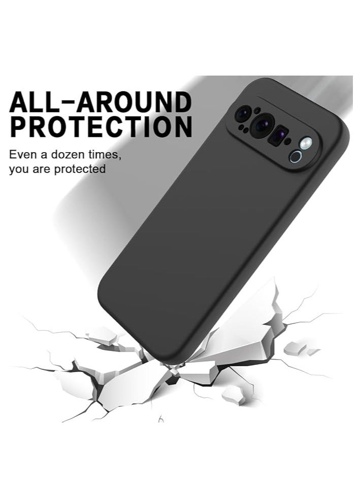 Generic - Case for Google Pixel 9 Pro Soft Back Cover Flexible Slim fit Smooth Black Shock Proof Cover Fingerprint Resistant Case Compatible with Google Pixel 9 Pro - Image 1