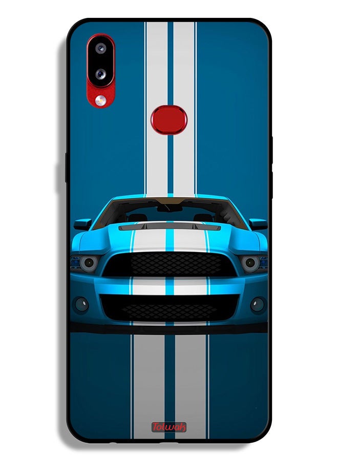 Tolwak Samsung Galaxy A10s Protective Case Cover Car Abstract Art - Image 1