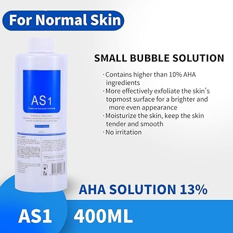 AXTENO Axteno AS1 SA2 AO3 Aqua Peeling Solution Salon Professional Dermabrasion Facial Special Solutions Skin Care Aqua Peeling Serum For Hydra Facial Dermabrasion Machine 400ml Set of 3 Bottles - Image 2