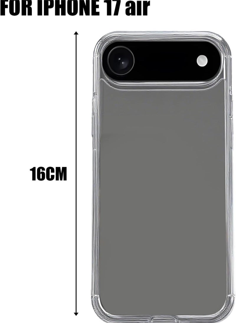 iPhone 17 Air Case – Crystal Clear Shockproof Transparent TPU Cover, Slim Protective Bumper Case - Image 2