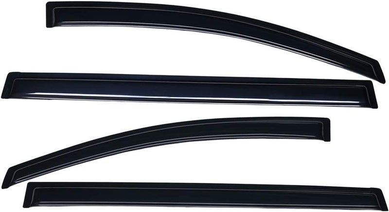 Lightronic WV94365 Tape-on Window Visors Rain Guards Smoke Tint 4PCS Set for 2011-2019 Toyota Sienna - Image 3