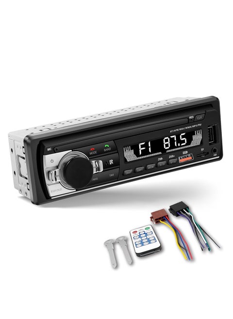 Single Din Car Audio System with APP Control MP3 Player for Car Stereo Radio Support Bluetooth Handsfree/USB/FM/TF/AUX/Fast Charging(Not with RDS)