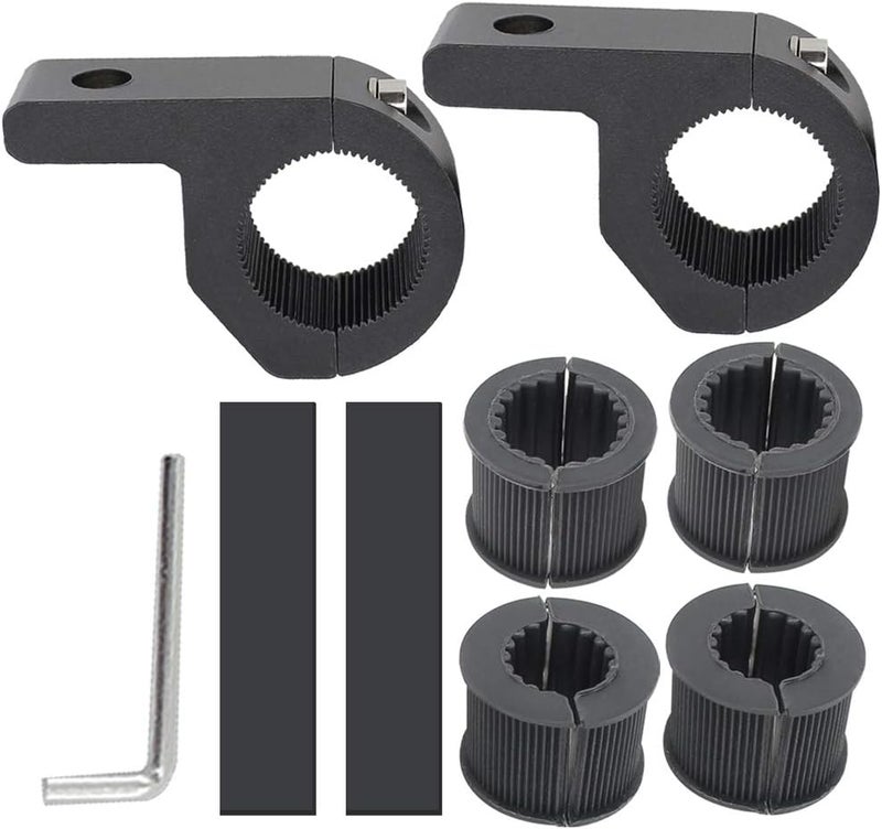 STDYSUN Motorcycle Bull Bar Mounting Bracket 2PCS Horizontal Light Mount Clamp Kit for 0.75" /0.87"/1.1"/1.25" Tubes fit for LED Driving Lights, Spotlights Fits Truck, ATV, & Motorcycle Crash Bars - Image 3