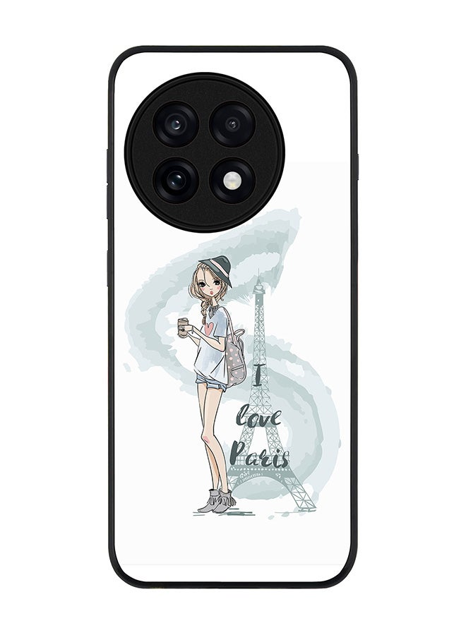 Stylizedd For OnePlus 13R / Ace 5 Pro Case,Slim fit Camera Protection, Shockproof Thin Phone cover  -  I Love Paris