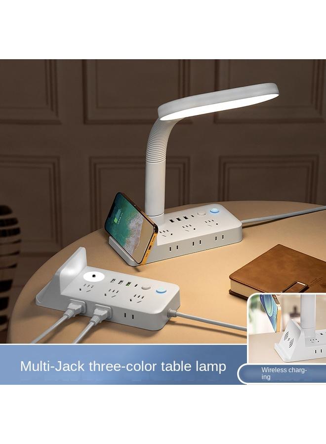 Bluejw Wireless Rechargeable Multifunctional Desk Lamp With USB Socket Integrated Desk Lamp LED Eye Protection Night Light Bedroom Bedside Lamp - Image 2