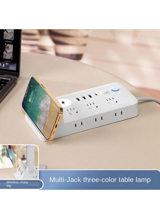 Bluejw Wireless Rechargeable Multifunctional Desk Lamp With USB Socket Integrated Desk Lamp LED Eye Protection Night Light Bedroom Bedside Lamp - Image 4
