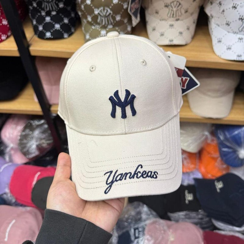 Baseball Cap Women Korean MY Embroidered Hard Brim UV Protection Hat - Image 4
