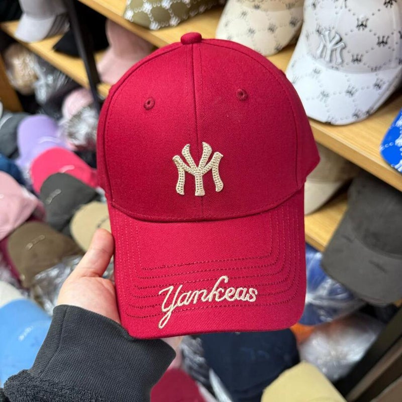 Baseball Cap Women Korean MY Embroidered Hard Brim UV Protection Hat - Image 2