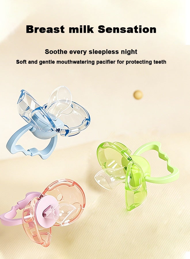 GD 3 PCS Baby Pacifier, Slimline Pacifiers for Babies with Sterilization Box, Silicone Newborn Pacifiers BPA Free - Image 5