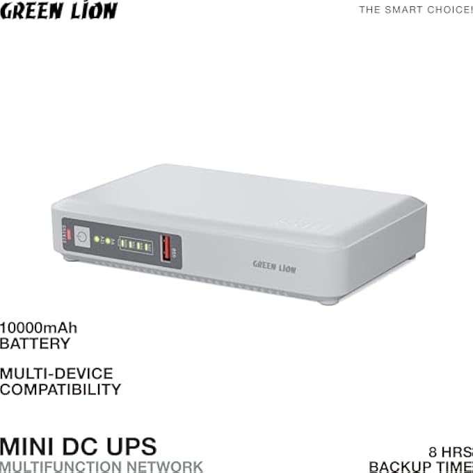 MINI DC UPS WITH 10000MAH BATTERY BACKUP, UNINTERRUPTIBLE POWER SUPPLY WITH MULTI-VOLTAGE 5V/9V/12V/24VOUTPUT, MINI UPS MULTIFUNCTION NETWORK POWER BACKUP FOR ROUTER, MODEM, SECURITY CAMERA - Image 2