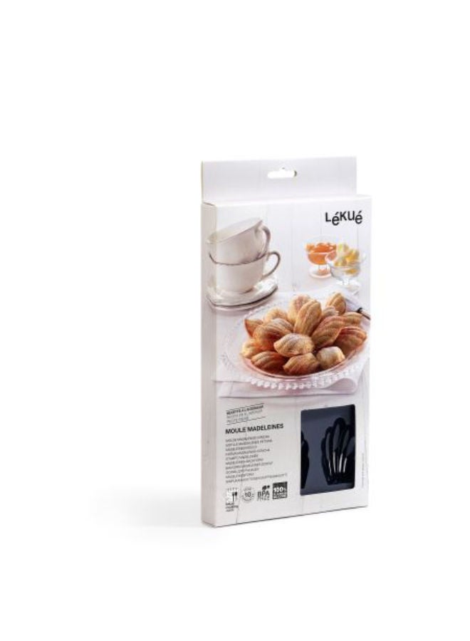 Lekue Silicone Madeleine Baking Tin, 9 Moulds - Interismo -Red - Image 3