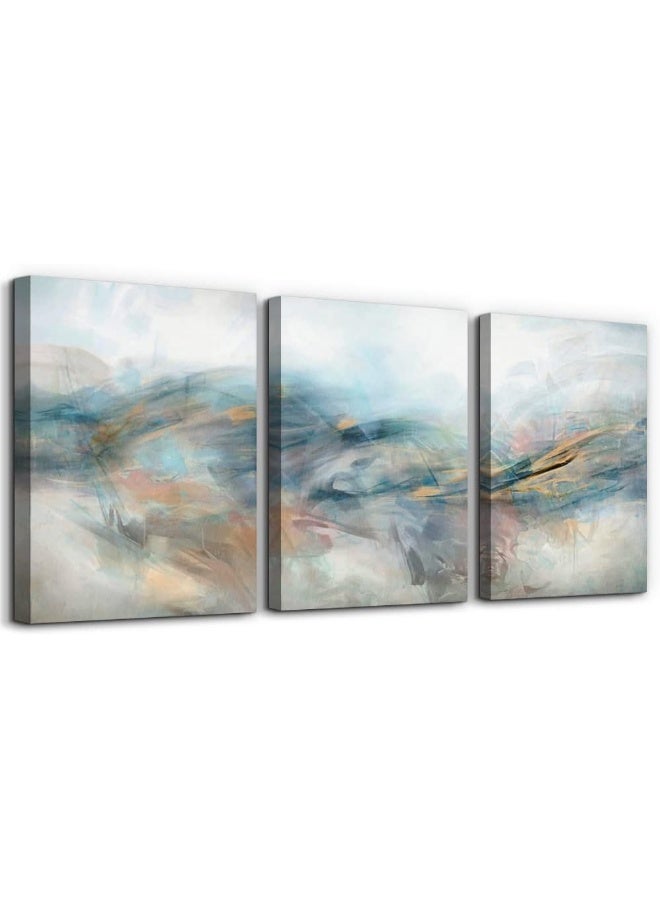 TTHYUEWS Abstract Wall Decor Living Room Canvas Wall Art Bedroom Fashion Wall Decorations Office Minimalist Abstract Ink Wall Paintings Inspiration Wall Pictures Artwork Room Home Decoration 3 Piece - Image 1