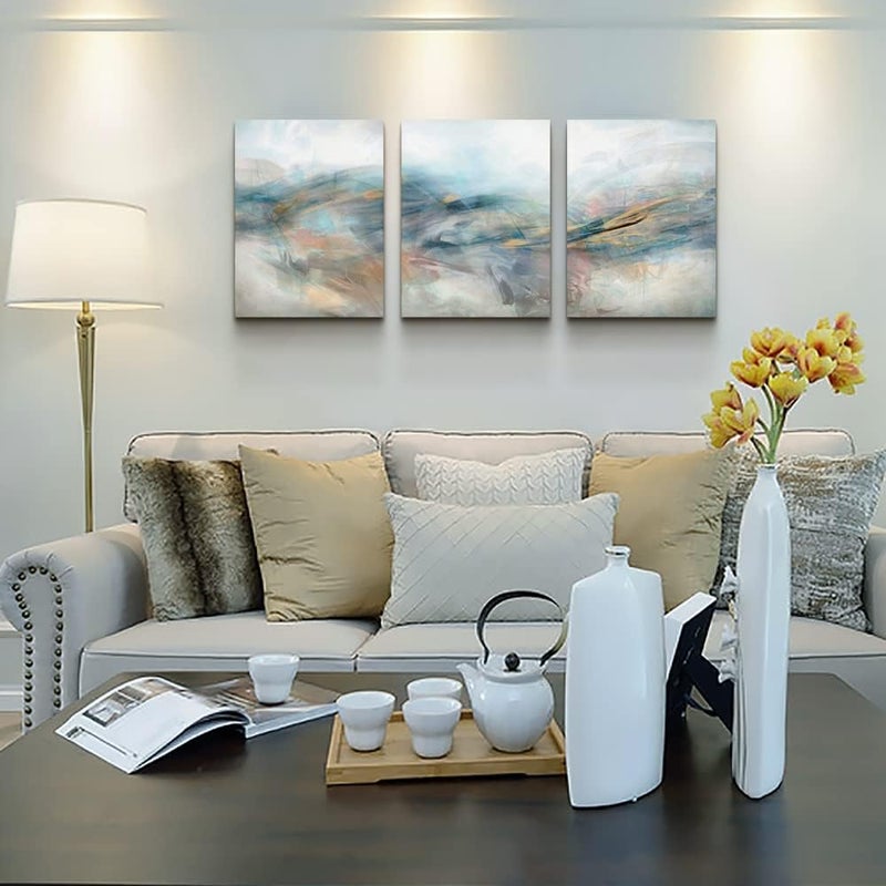 TTHYUEWS Abstract Wall Decor Living Room Canvas Wall Art Bedroom Fashion Wall Decorations Office Minimalist Abstract Ink Wall Paintings Inspiration Wall Pictures Artwork Room Home Decoration 3 Piece - Image 3