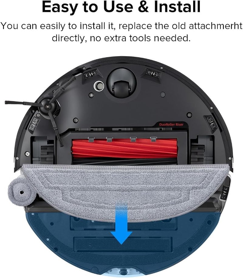 روبو روك مناديل مكنسة Roborock VibraRise المصنوعة من الألياف الدقيقة، عبوة تحتوي على قطعتين، مناسبة للمكنسات الروبوتية Q10VF وQ10VF+ - Image 5