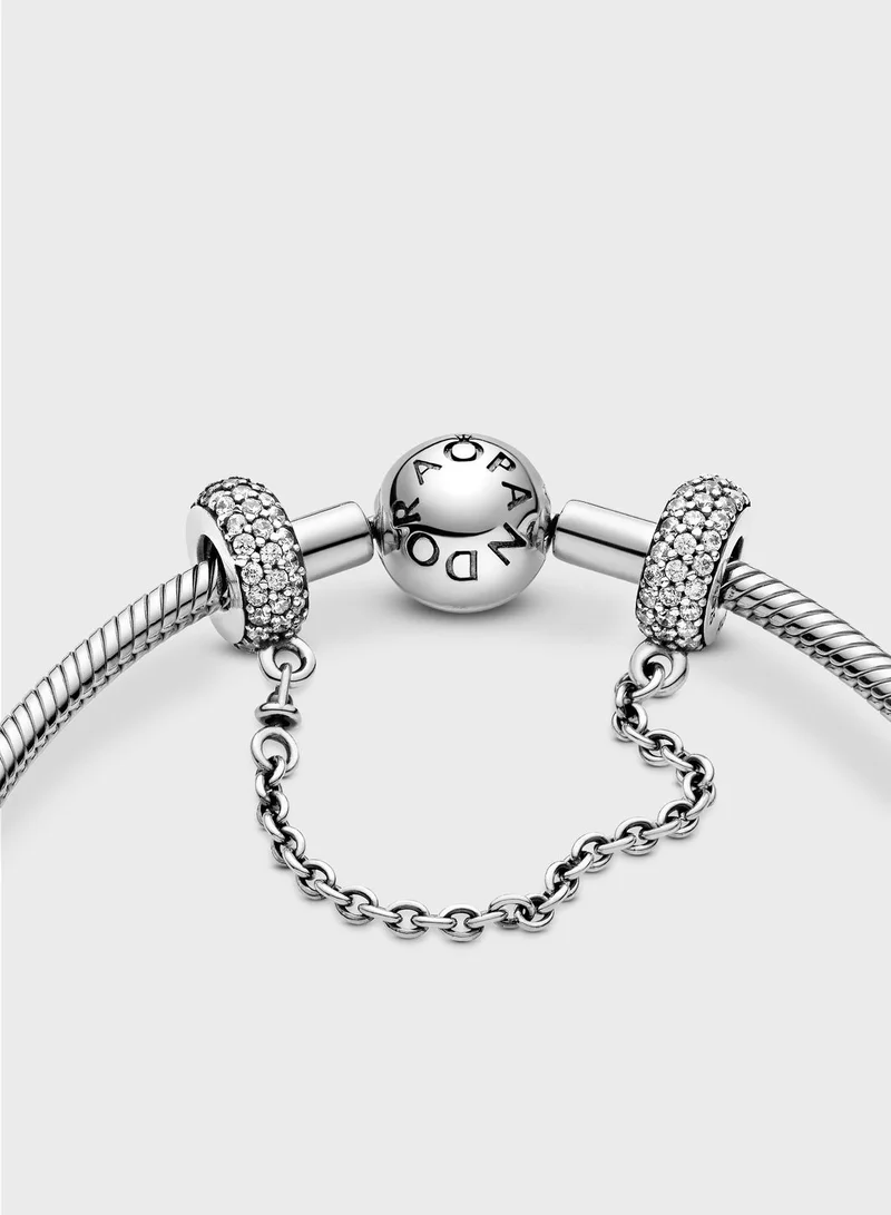 PANDORA Sparkling PavÃ© Safety Chain Charm