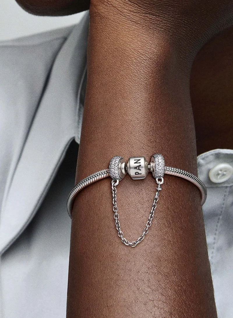 PANDORA Sparkling PavÃ© Safety Chain Charm