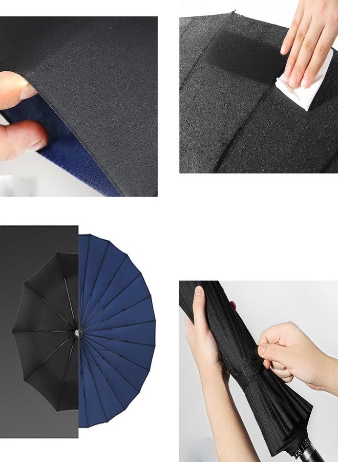 ThreeH Golf Umbrella Windproof Double Canopy Extra Large Business Stick Umbrella KS12,Pink - Image 5