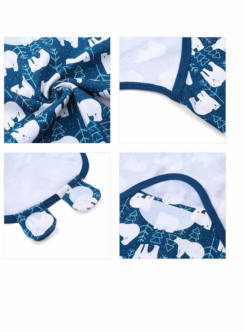 Y&D Baby Swaddle Wrap Blanket 2 Pack Soft Cotton Cartoon Pattern Adjustable Infant Sleeping Blankets Sleep Sack for 5 - 7 Month Newborn - Image 3