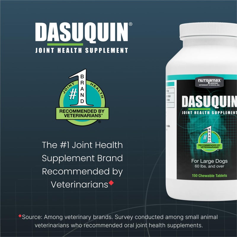 Nutramax Laboratories Dasaquin Dog Joint Supplement Chew Tablet (150 Count) Dog Size: Large (60+ lbs) - Image 3