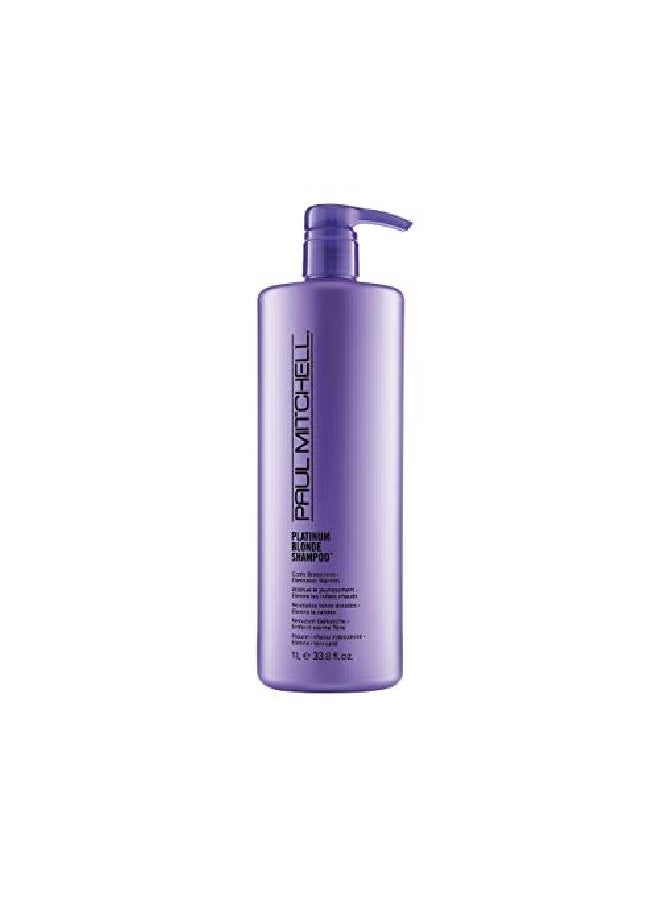Paul Mitchell - Platinum Blonde Purple Shampoo Cools Brassiness Eliminates Warmth For Colortreated Hair + Naturally Light Hair Colors - Image 1