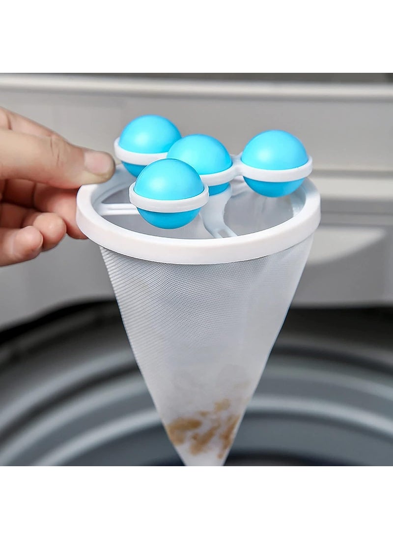 Prostuff.in Prostuffin Reusable Washing Machine Filter and Hair Lint Catcher Dust Trap Net Pouch Home Cleaning Accessory for Pet Clothes and Laundry Cleaning Random Color 2 Pieces  - Image 3