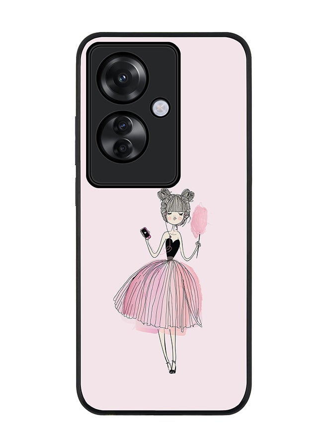 Stylizedd Rugged Black edge case for Oppo Reno11 F / Oppo F25 Pro 5G, Slim fit Soft Case Flexible Rubber Edges Anti Drop TPU Gel Thin Cover -  Lost in Music - Image 1