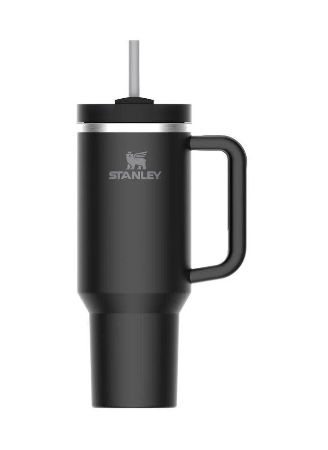 Stanley - Quencher H2.0 FlowState Vacuum Insulated Tumbler – 40 oz Black Stainless Steel Travel Mug with Leakproof Lid & Reusable Straw | Double-Walled Design Keeps Drinks Hot for 7 Hours & Cold for 24 Hours | Durable, Portable, Perfect for Water, Coffee, Smoothies & Iced Tea - Image 1