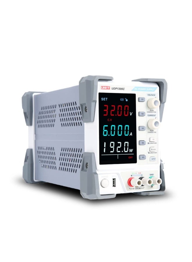 يوني تي UNI-T UDP1306C مزود طاقة مختبر التيار المستمر الخطي القابل للبرمجة مع قناة واحدة؛ 192W; 0-32 فولت؛ 0-6A; دقة 10mV/1mA، دقة التعديل: الجهد: < (0.01٪ + 3mV)، التيار: ≤(0.1٪ + 3mA) - Image 3