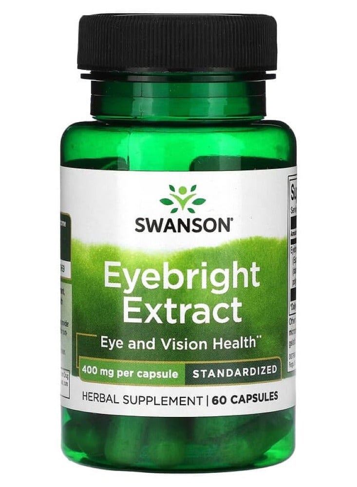 SWANSON Eyebright Extract - Standardized 400 mg 60 Caps