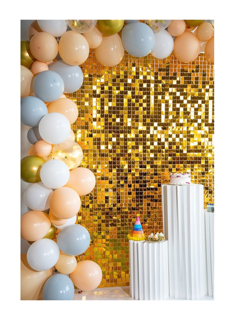 RoyalPolar 24pcs Set Gold Shimmer Wall Backdrop Panel Glitter Bling Sequins Photo Backdrops Sheets  Decor for Birthday Wedding  Anniversary Engagement  Bridal Shower Graduation Party - pzsku/Z58B682FB74EE20599061Z/45/_/1681405753/2d6e6ba3-7360-4a0e-8ba3-a0068adc94e7