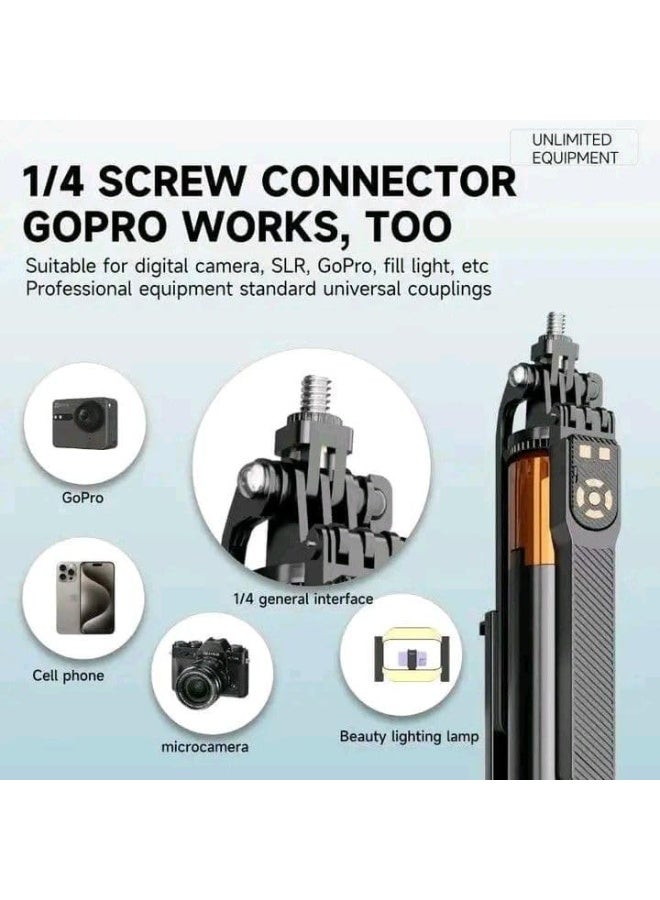 NeePho Selfie Stick Tripod  with Wireless Remote, Cellphone Selfie Stick Tripod with LED Fill Light, for iPhone 15/14/14 pro/13/13 Pro/12/11/11 Pro/XS Max/XS/XR/X/8/7 and Android Smartphone - Image 4