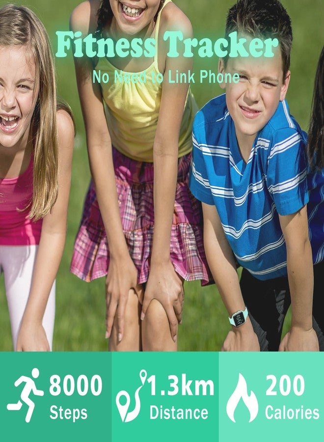 A ALPS Kids Watches for Girls Boys Digital Sport Watch with Step Counter Pedometer Vibration Alarm Clock, No App Waterproof Fitness Tracker Kids Watch Boys Girls Teens Students Ages 5-16, 012-E-LightGreen - Image 3