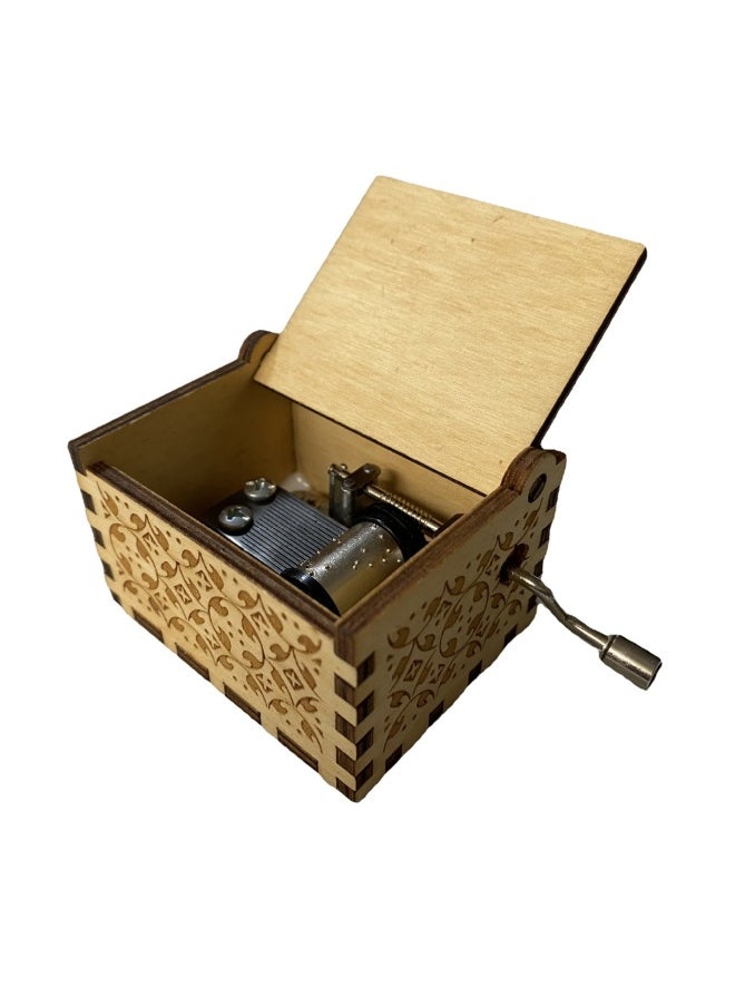 Generic - Source Manufacturers Music Box Custom Diy Wooden Music Box Logo Carving Pattern Fine Color Printing Pattern Exquisite-Dimensions:E - Image 1