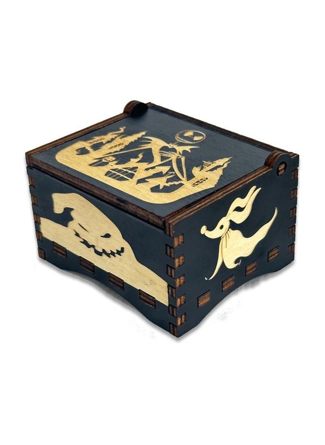 Generic - Source Manufacturers Music Box Custom Diy Wooden Music Box Logo Carving Pattern Fine Color Printing Pattern Exquisite-Dimensions:E - Image 1