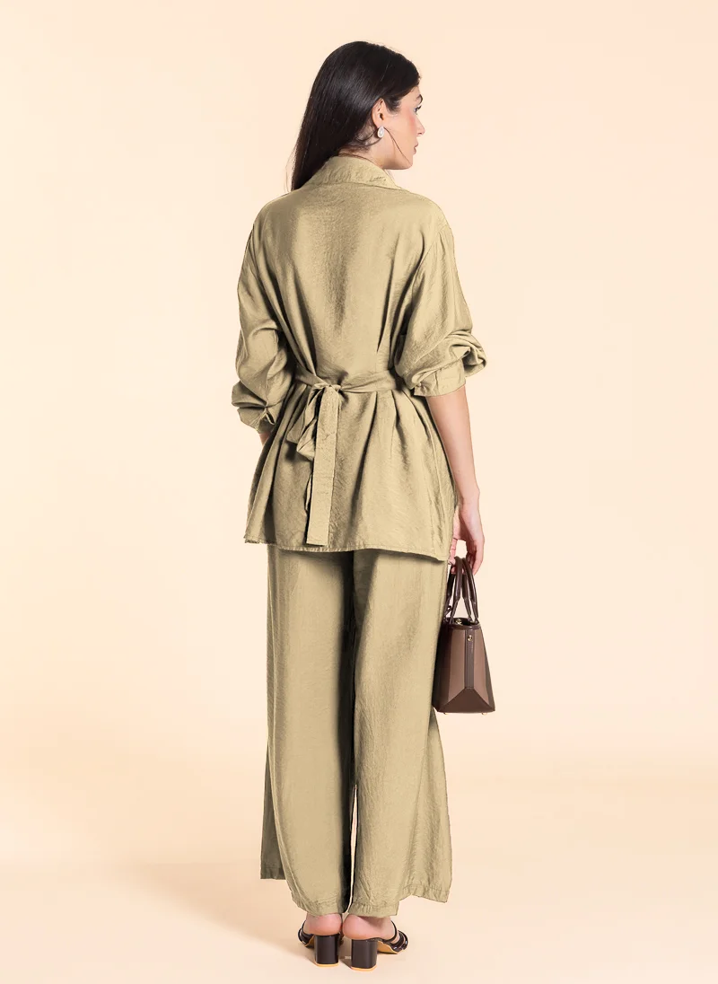 SHAPES DETAILED BACK KNOT TOP SET