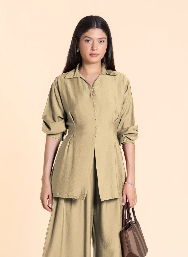 SHAPES DETAILED BACK KNOT TOP SET