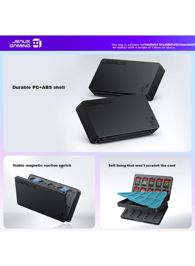 Jsaux Portable Game Card Storage Case For Nintendo Switch Oled Cartridge Holder Ns2 Game Card Organizer Lite Large Capacity Card Sleeve Protective Cover Accessory Generation 2 - Image 3