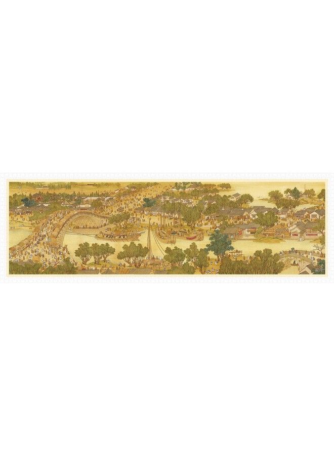 Pintoo Panoramic Jigsaw Puzzles 2000 Piece For Adults Panorama Smart Bears Along The River During The Qingming Festival Beautiful Plastic Puzzle For Home Decor Zero Dust Easy Storage [H1906] - Image 1