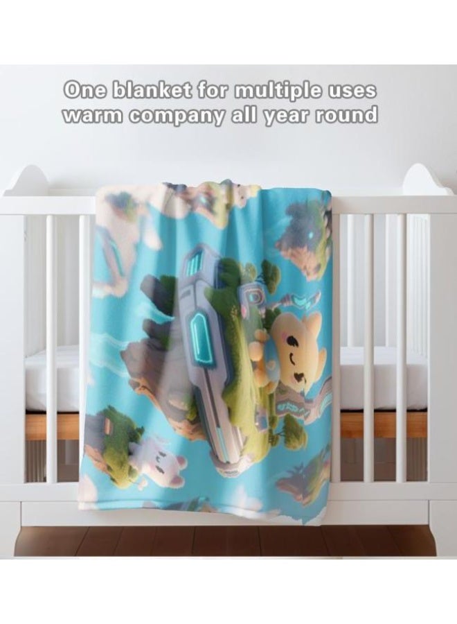 عام بطانية رقيقة من الفانيلا (حرارة ومريحة، ومناسبة للنوم واستخدام اللعبة والغبار والرمل) 150 سم * 200 سم - 203 - Image 5