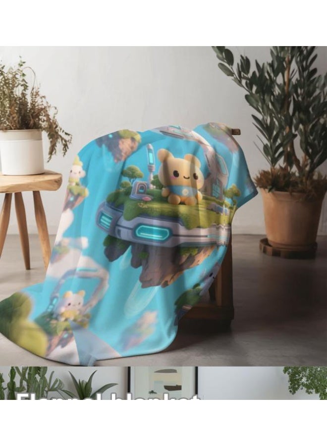 عام بطانية رقيقة من الفانيلا (حرارة ومريحة، ومناسبة للنوم واستخدام اللعبة والغبار والرمل) 150 سم * 200 سم - 203 - Image 3