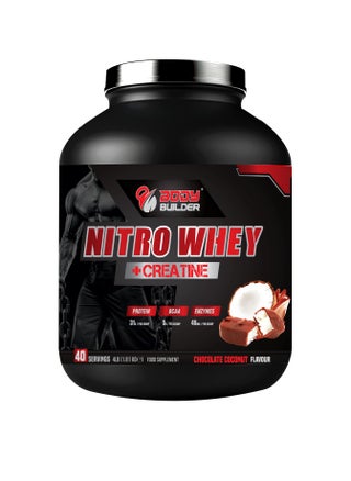 Nitro Whey + Creatine | 31g of whey Protein for Muscle Growth & Recovery 5g Creatine with Digestive Enzymes for Lean Gains & Energy Boost - (Chocolate Coconut, 4 LB) - pzsku/Z58B6CD1C0E8B7E578C02Z/45/1748854653/2feff1c2-b2ee-4dc6-aef7-45f11b4b4e62
