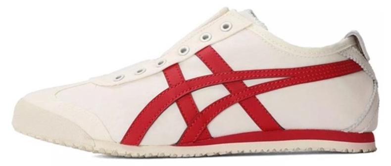 Onitsuka Tiger MEXICO 66 Slip-On Canvas Casual Colorblock Sneakers Shoes White/Red - Image 1