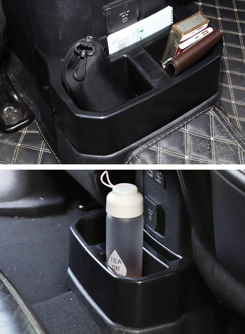 Y&D Rear Cup Holder Floor Console Mounted Drink Seat Storage Organizer Interior Accessories Compatible with Jeep Wrangler 2018-2023 JL Unlimited - Image 3