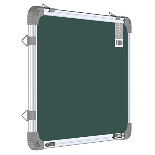 Pragati Systems Genius Melamine (Non-Magnetic) Chalkboard for Kids & Home with Lightweight Aluminium Frame | Portable & Featherlight Chalk Writing Board | Extra Small Size 1x1.5 Feet (Pack of 1) - Image 1