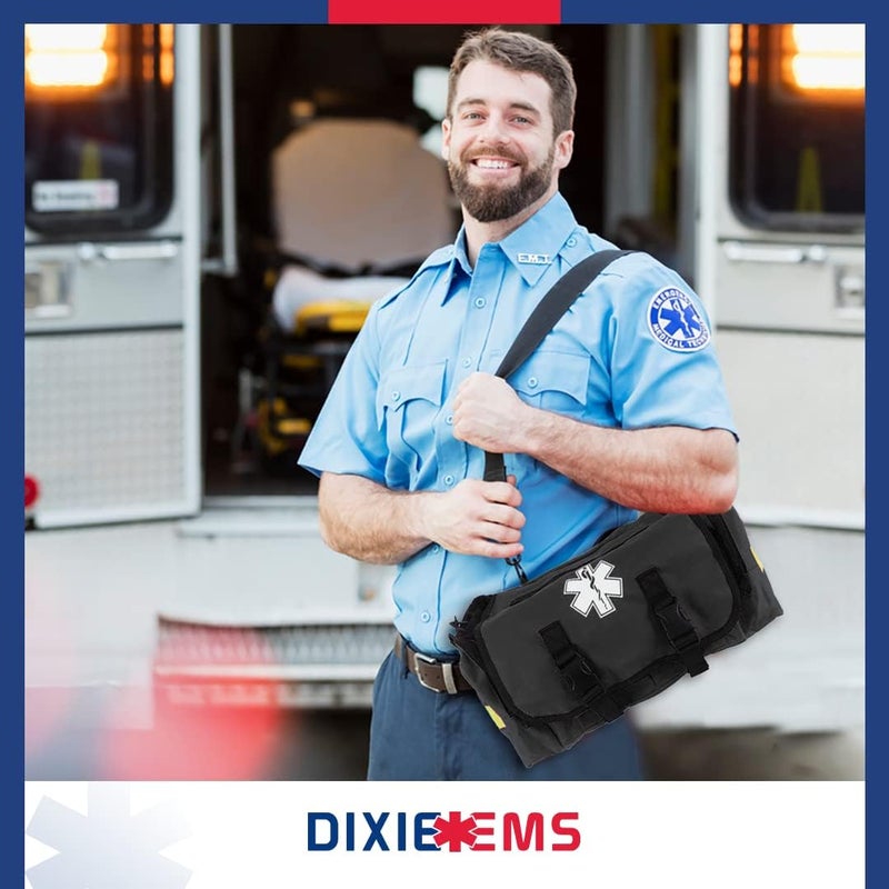 Dixie Ems Dixigear First Responder On Call Trauma Bag W/Reflectors - Black - Image 3