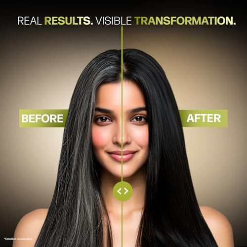 Indica Easy Do-It-Yourself 10 Minutes Hair Color Shampoo with 5 Herbal Extracts and 100% Ammonia Free, Long Lasting Formula, (12.5g + 12.5ml) - Natural Black Colour (Gloves Included) - Image 5
