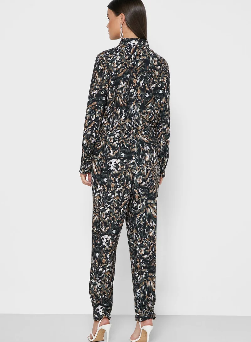 Ted Baker Verili Houndstooth Jacquard Jumpsuit