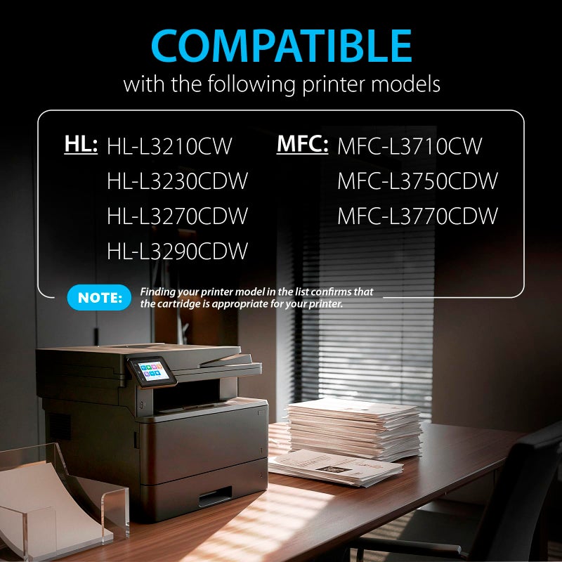 Smart Ink Compatible TN227 High Yield Toner Cartridge 5 Pack (2BK/C/M/Y) Replacement for Brother TN-227 TN-223 TN223bk TN227bk to use with MFC-L3770CDW HL-L3290CDW HL-L3270CDW MFC-L3710CW HL-L3210CW - Image 2