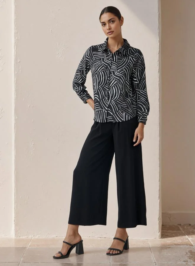 Splash FAV Regular Fit Viscose Printed Shirt with Collar